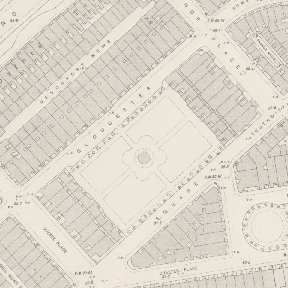 Gloucester Square Map